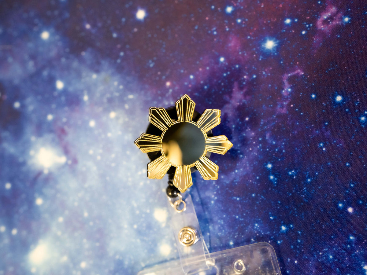 Filipino Mirror Gold Badge Reel