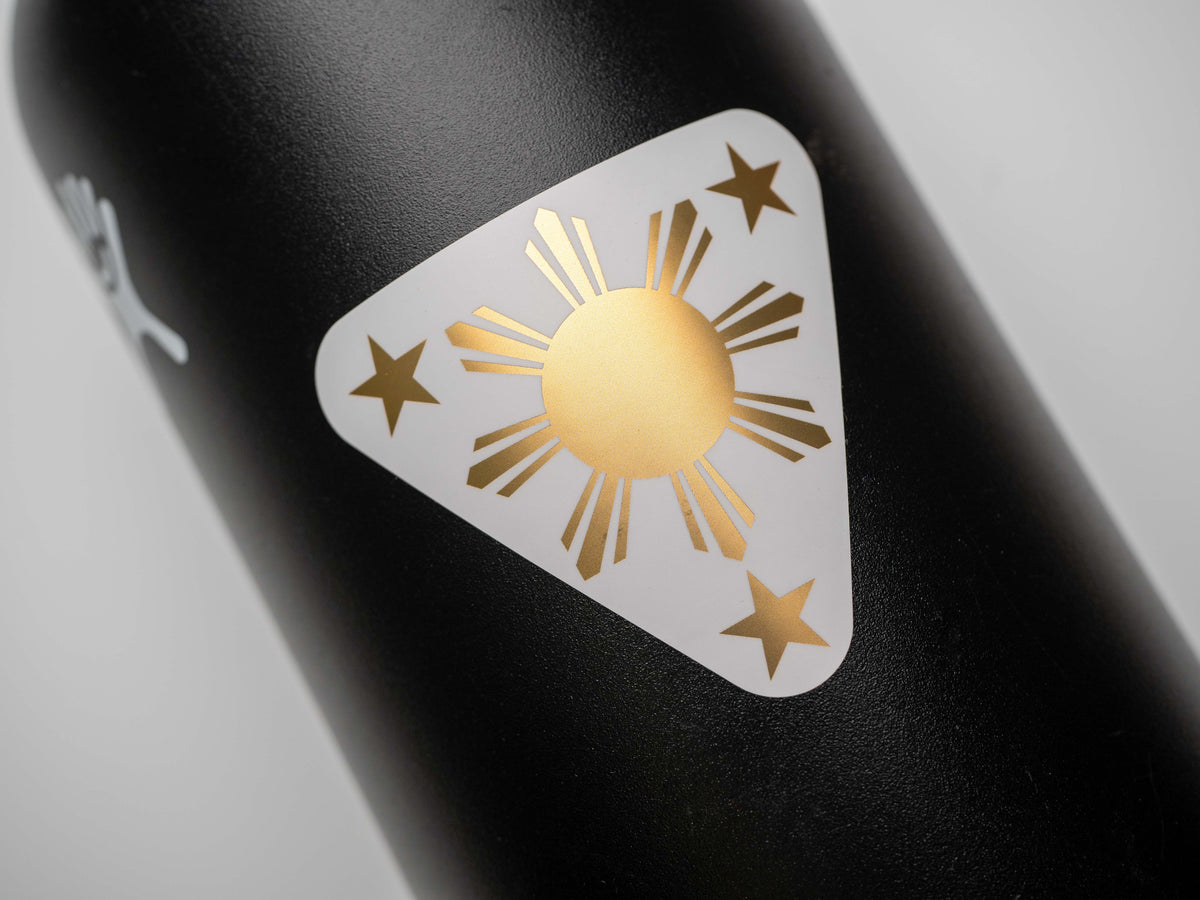 Gold Foil Filipino Sun Sticker