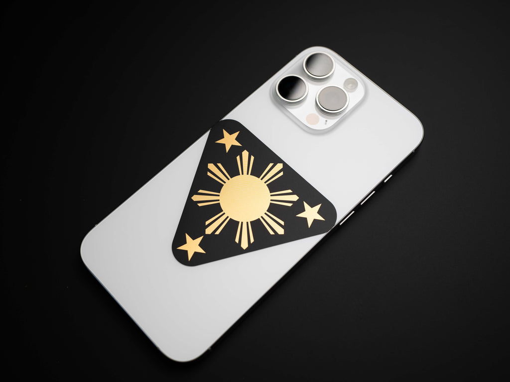 Gold Foil Filipino Sun Sticker