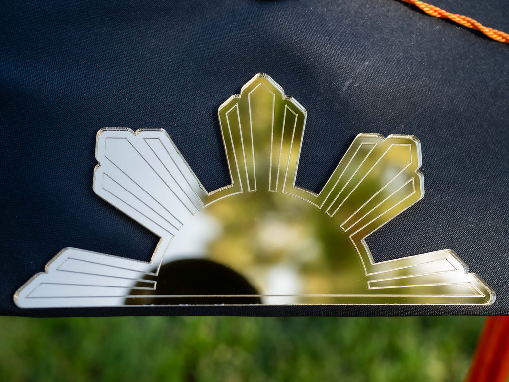 Filipino Mirrored Gold Graduation Cap Topper