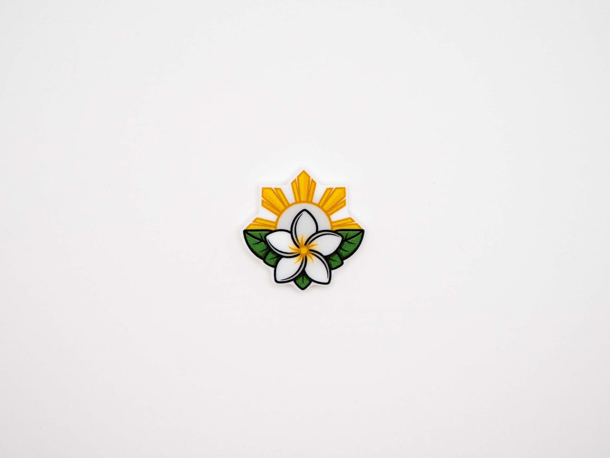Sampaguita & Philippine Sun Shoe Croc Charm