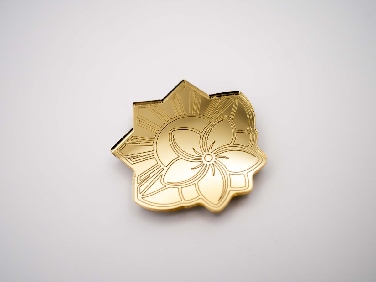 Mirrored Sampaguita & Sun Magnet