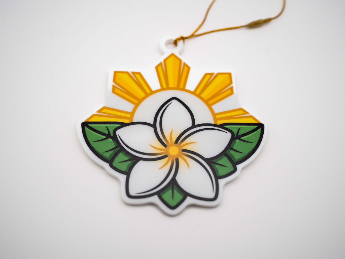 Sampaguita & Sun Ornament