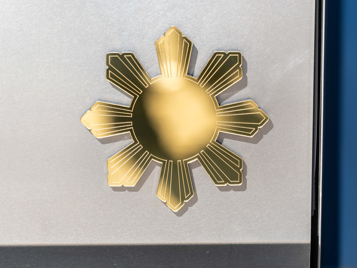 Filipino Mirrored Gold Graduation Cap Topper