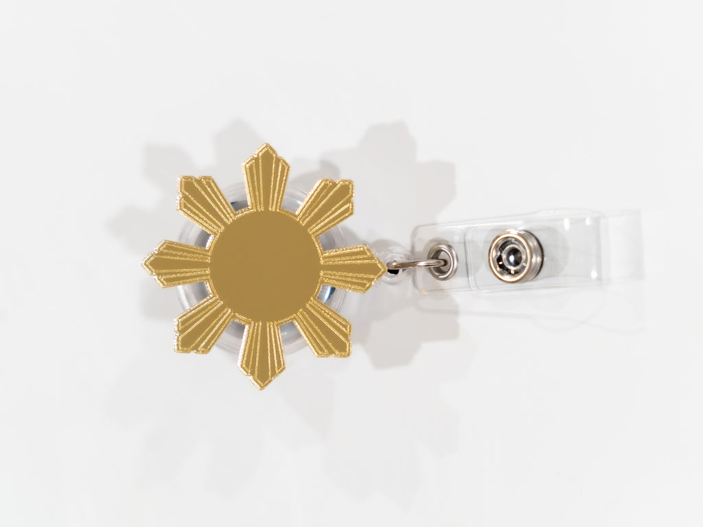 Filipino Mirror Gold Badge Reel