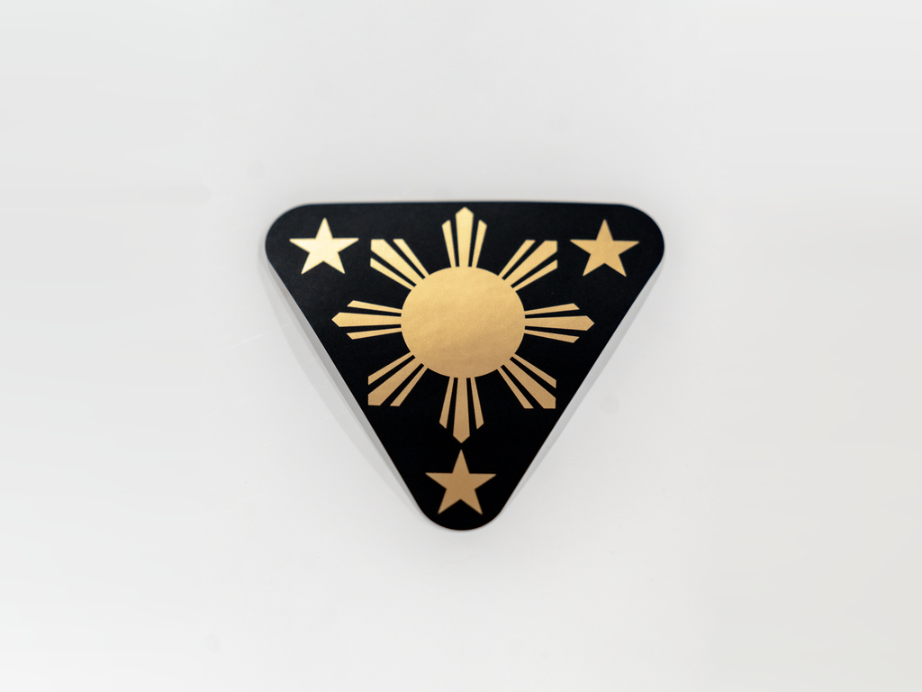 Gold Foil Filipino Sun Sticker