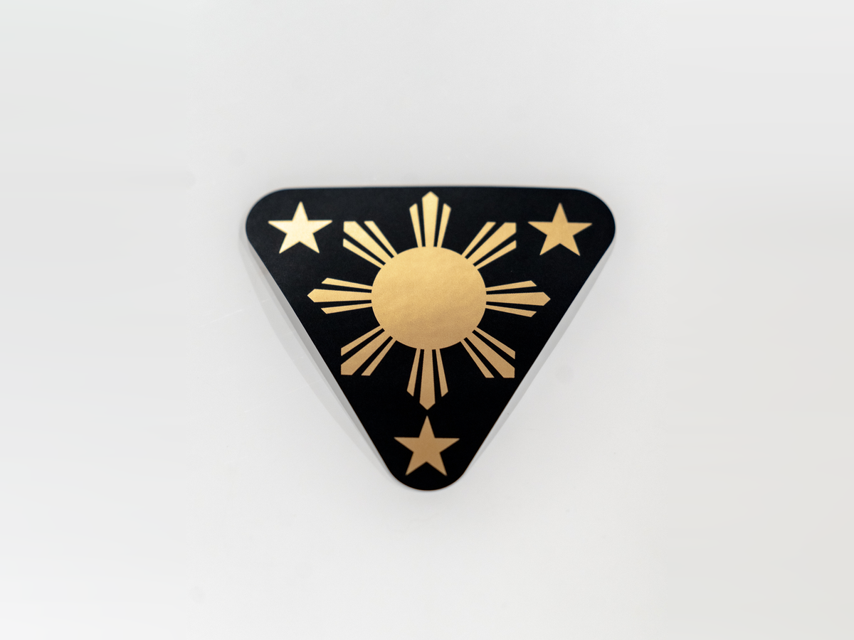 Gold Foil Filipino Sun Sticker