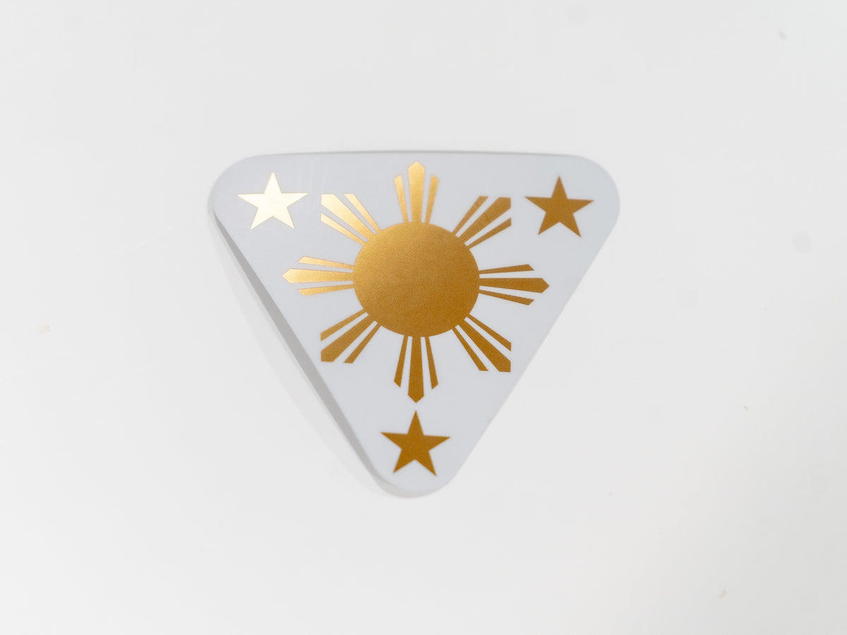 Gold Foil Filipino Sun Sticker