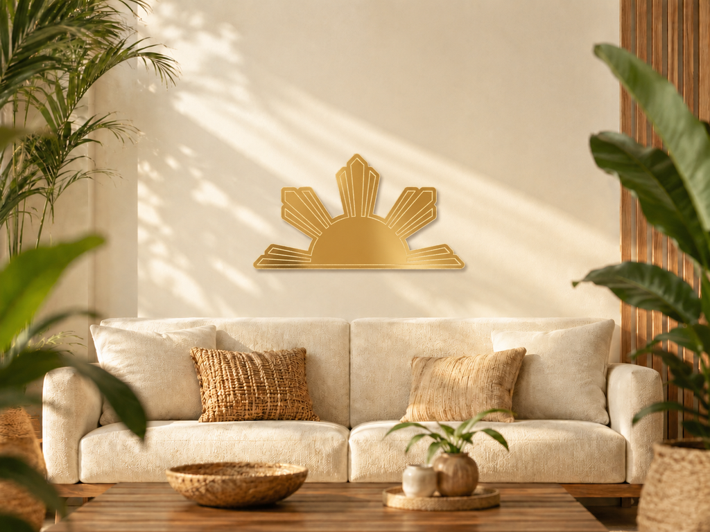 Rising Sun Mirror Wall Art