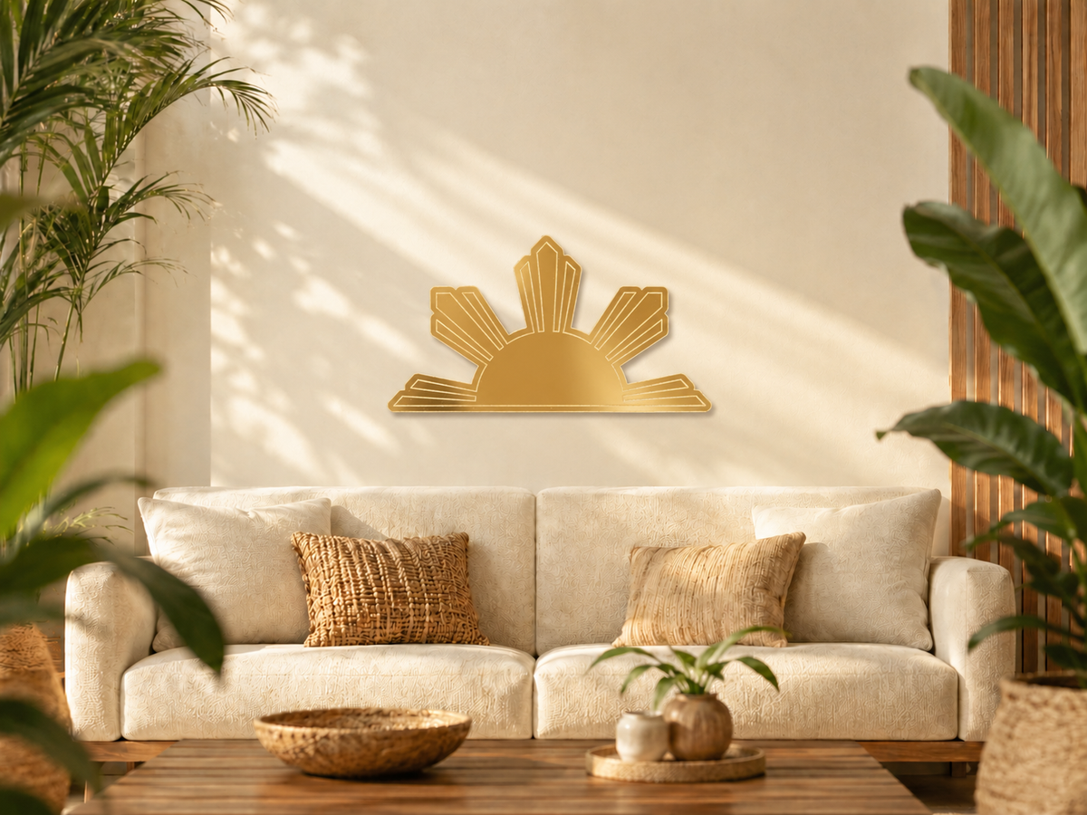 Rising Sun Mirror Wall Art