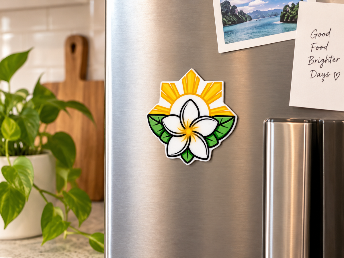 Sampaguita & Philippine Sun Magnet