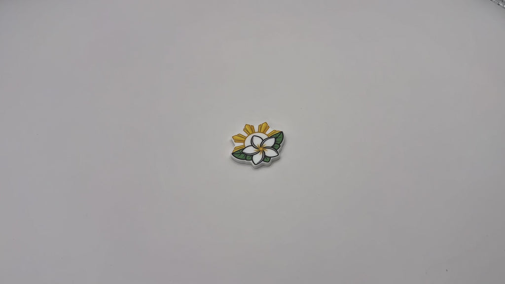 Sampaguita & Philippine Sun Shoe Croc Charm