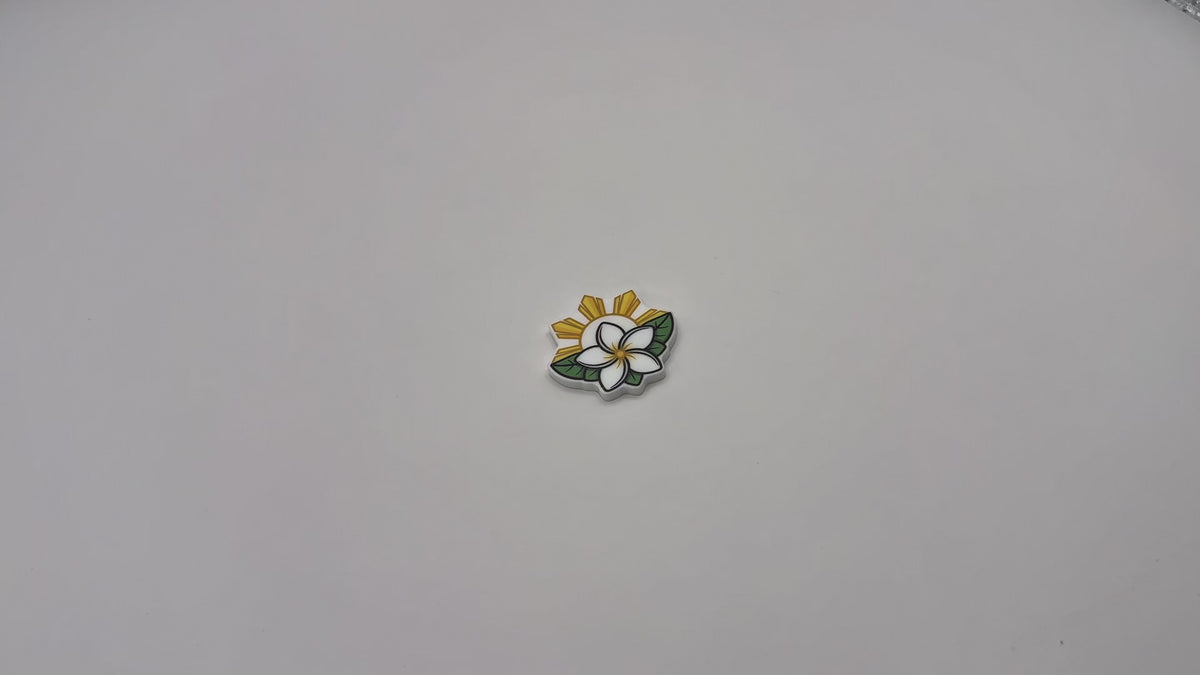 Sampaguita & Philippine Sun Shoe Croc Charm
