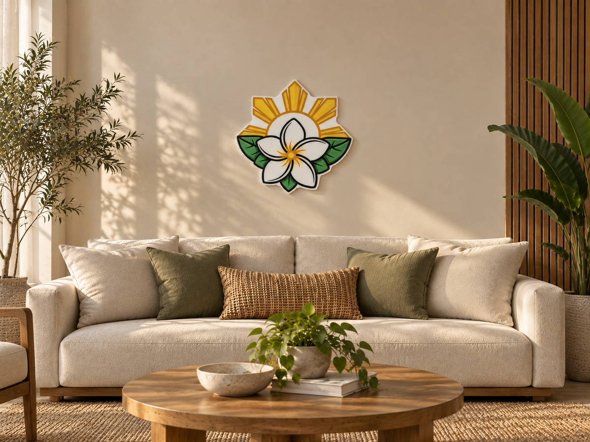 Sampaguita & Sun Wall Art